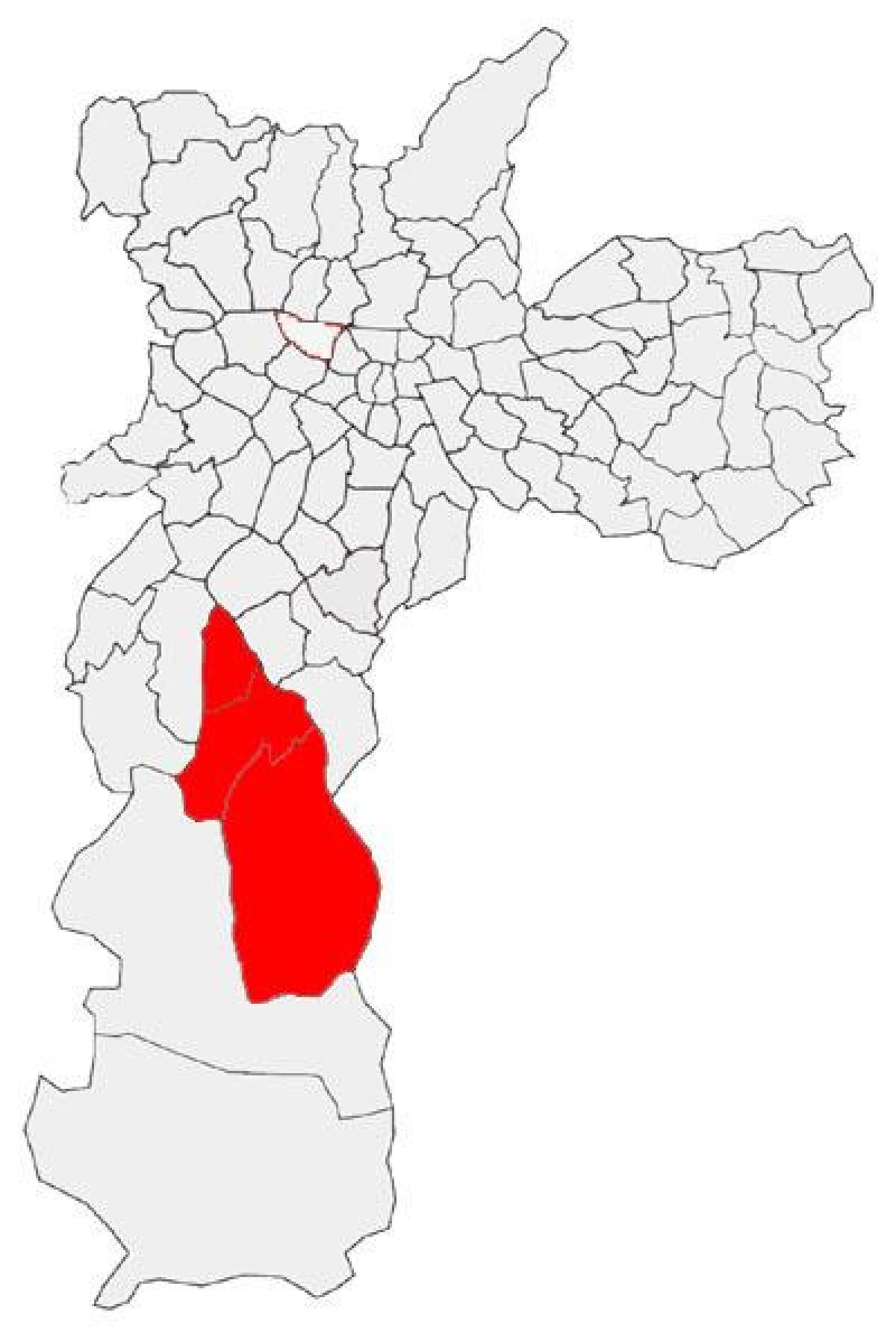نقشہ کے Capela کرتے Socorro ذیلی صوبے ساؤ پالو