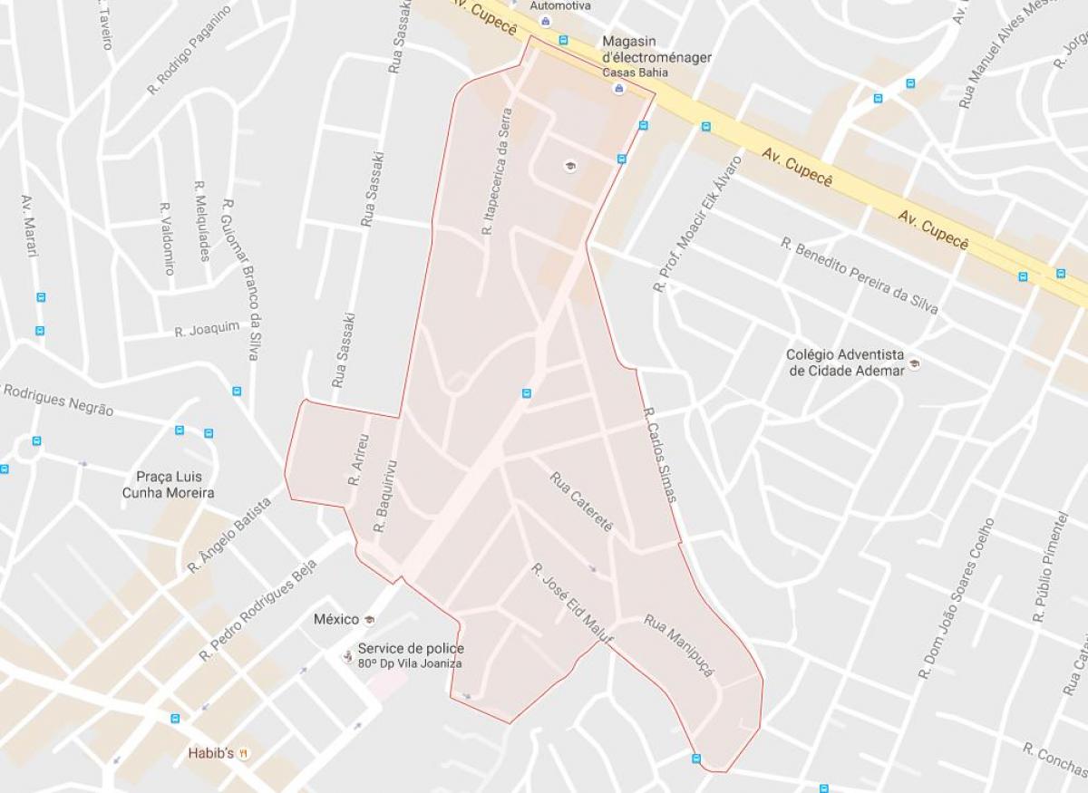 نقشہ کے Cidade Ademar ساؤ پالو