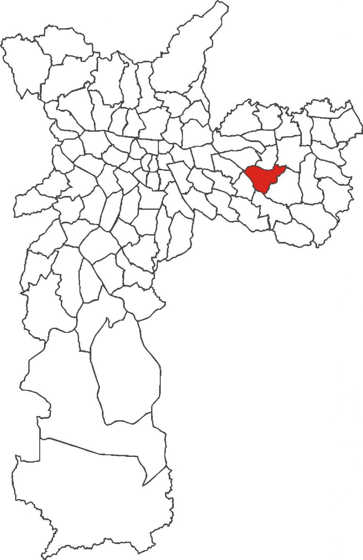 نقشہ کے Cidade Líder ضلع