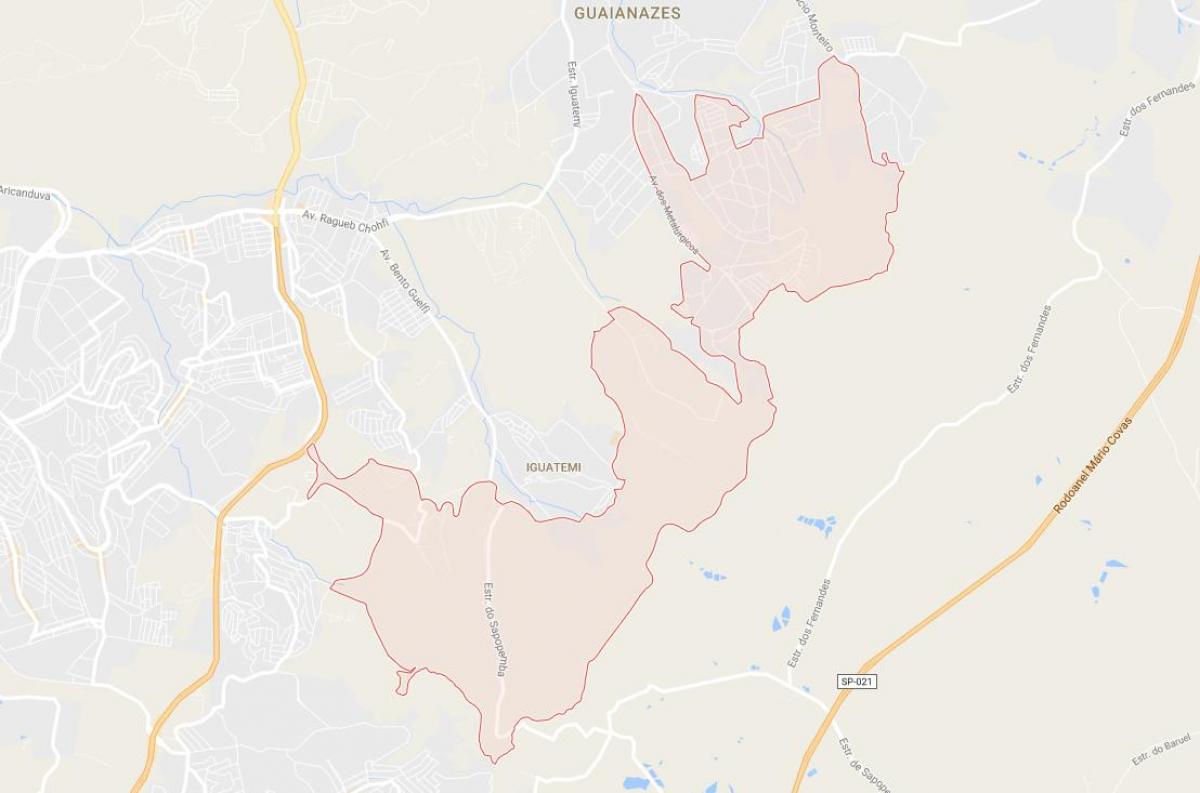 نقشہ کے Cidade Tiradentes ساؤ پالو