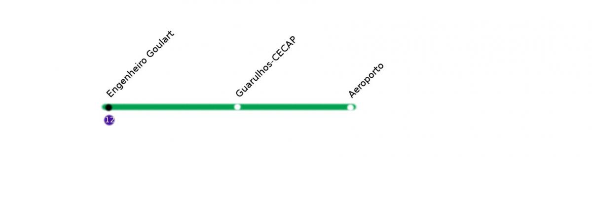 نقشہ کے CPTM ساؤ پالو - Line 13 - جیڈ