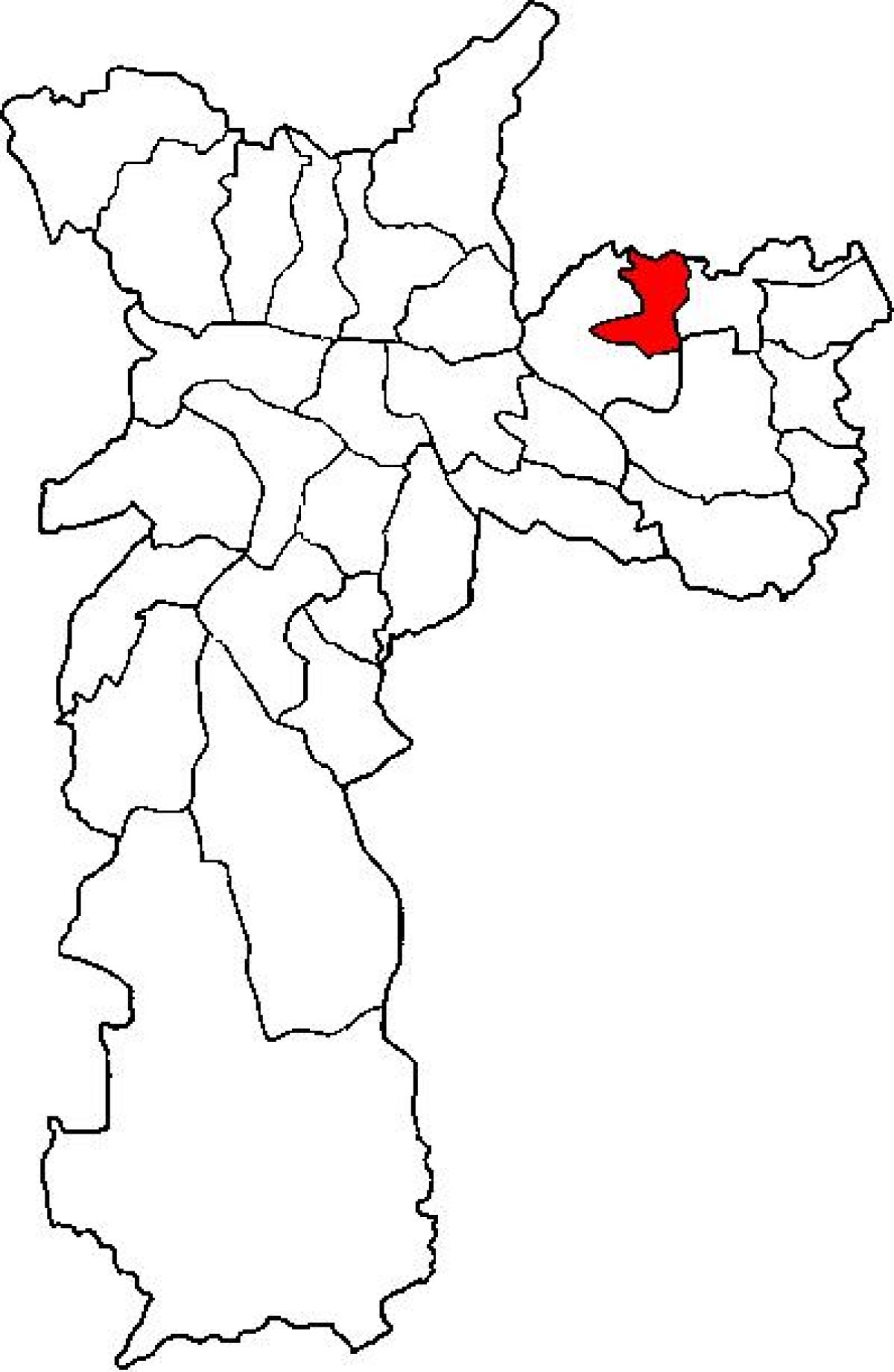 نقشہ کے Ermelino Matarazzo ذیلی صوبے ساؤ پالو