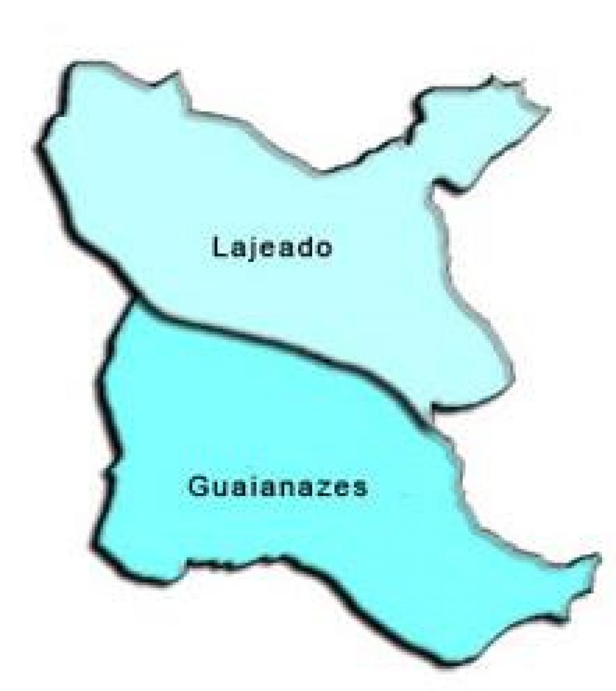 نقشہ کے Guaianases ذیلی صوبے