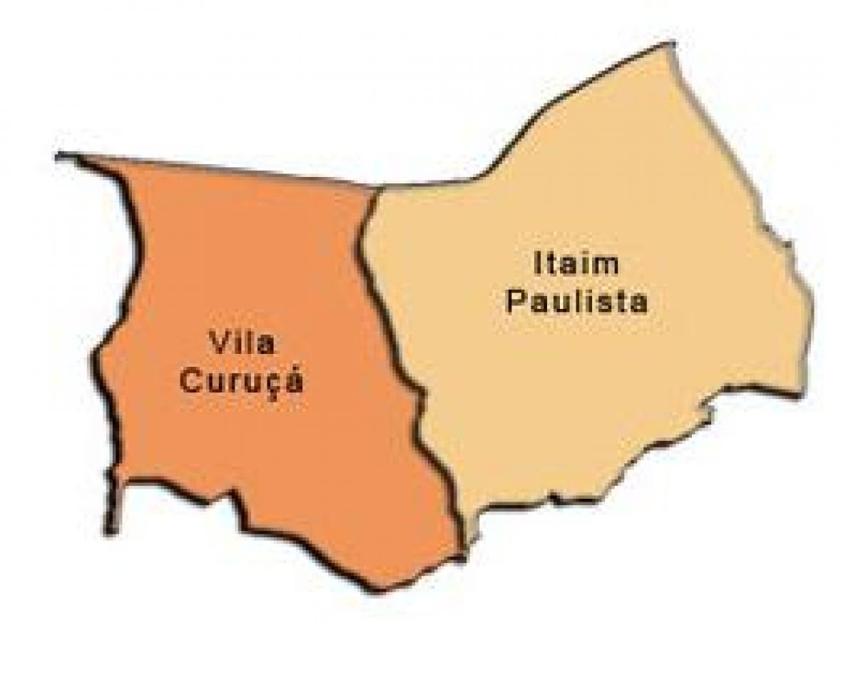 نقشہ کے Itaim Paulista - ولا Curuçá ذیلی صوبے
