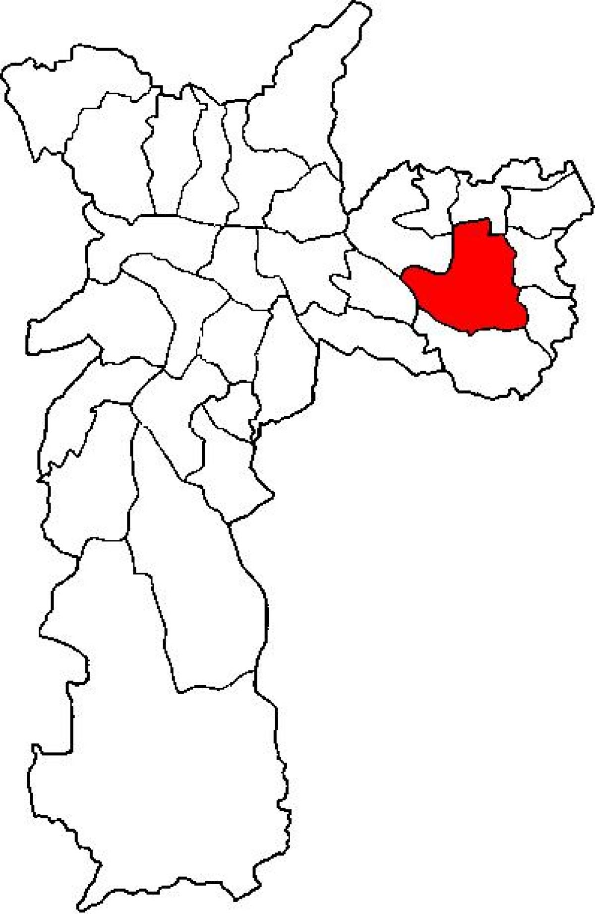 نقشہ کے Itaquera ذیلی صوبے ساؤ پالو