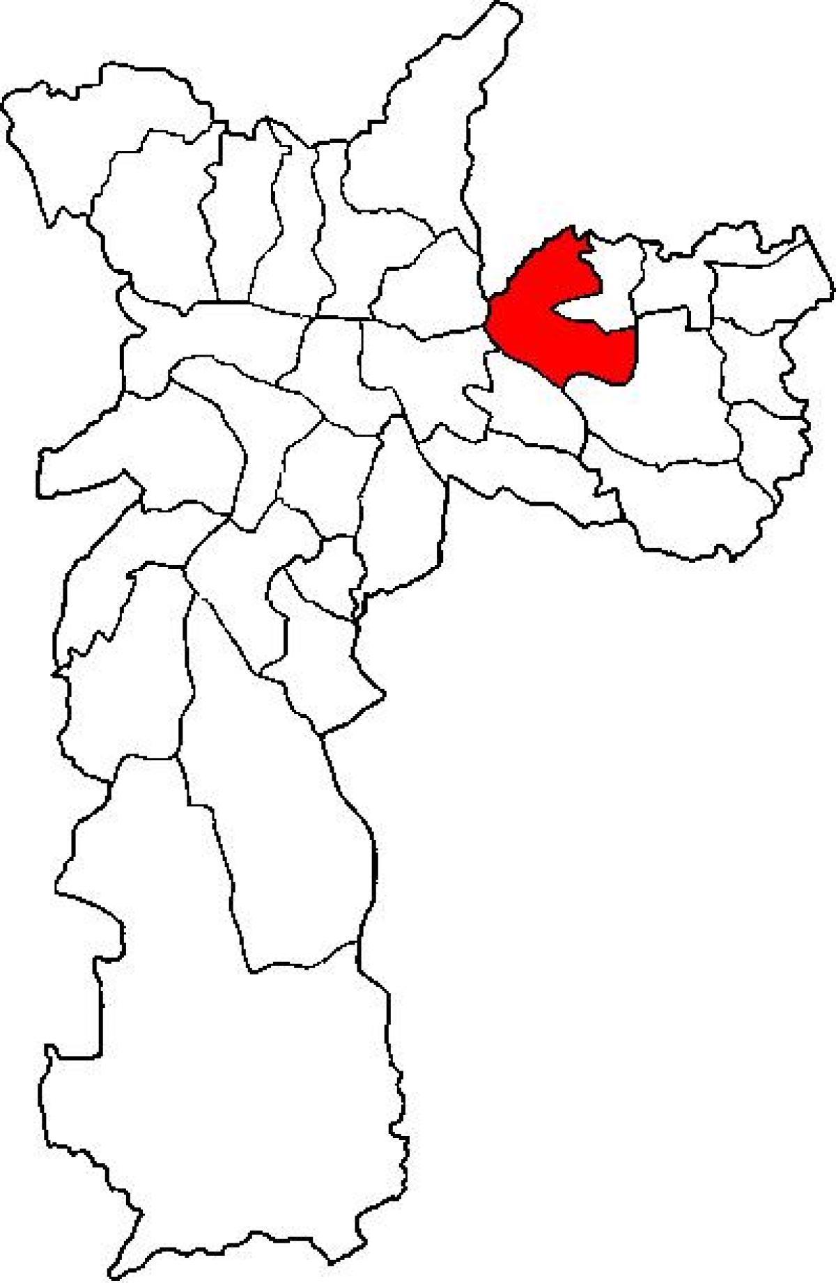 نقشہ کے Penha ذیلی صوبے ساؤ پالو