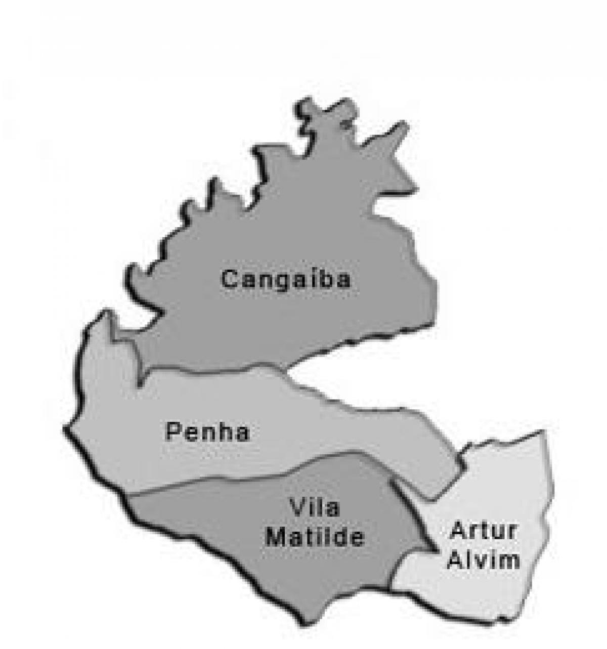 نقشہ کے Penha ذیلی صوبے