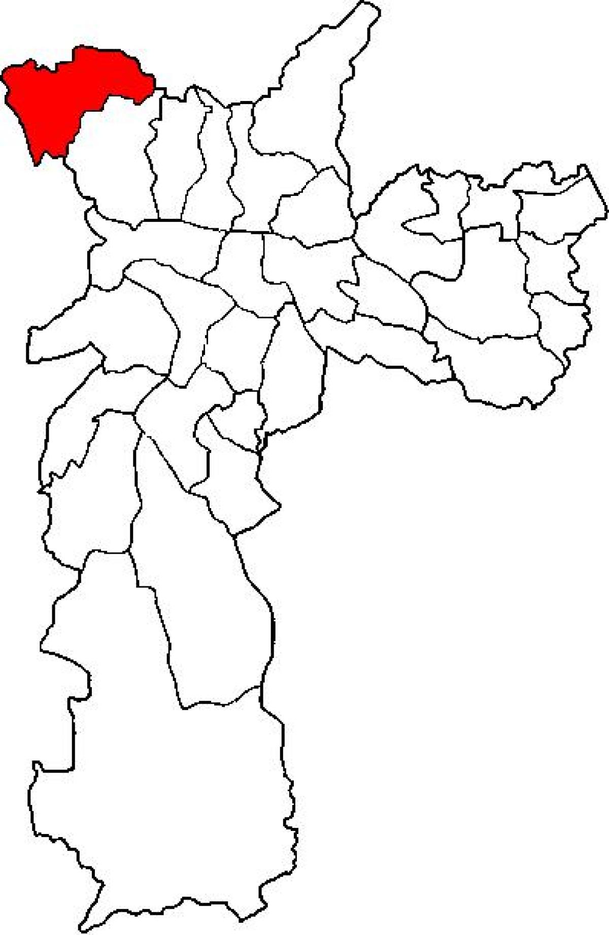 نقشہ کے Perus ذیلی صوبے ساؤ پالو