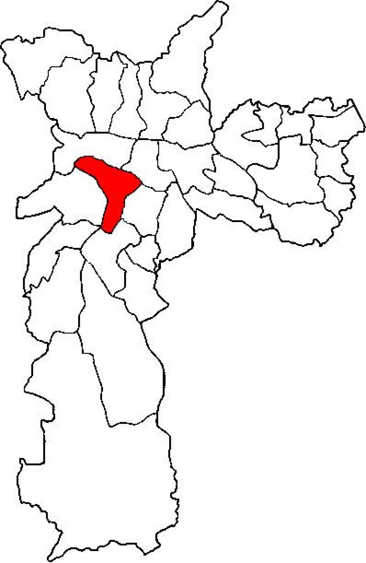 نقشہ کے Pinheiros ذیلی صوبے ساؤ پالو