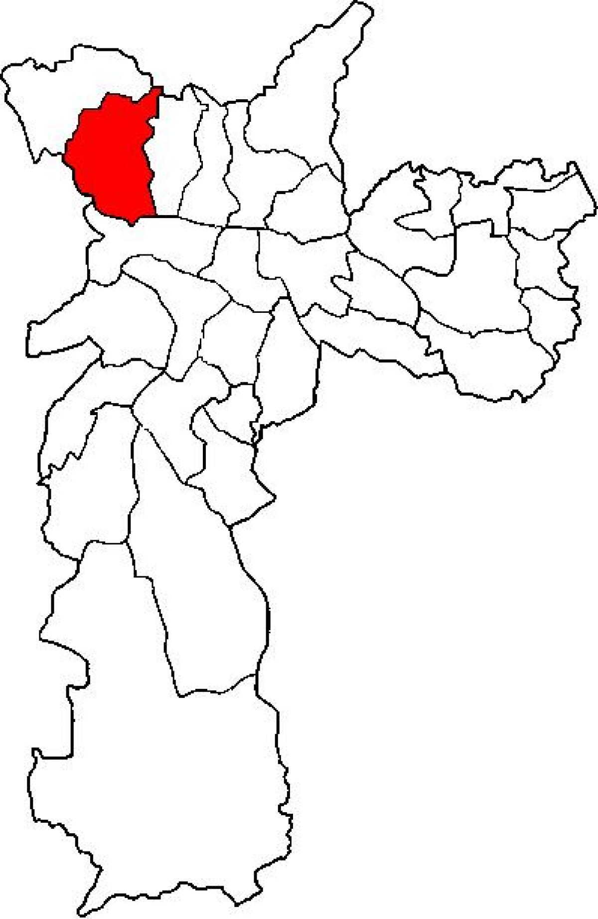نقشہ کے Pirituba-Jaraguá ذیلی صوبے ساؤ پالو