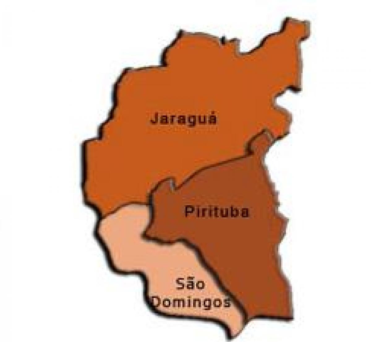 نقشہ کے Pirituba-Jaraguá ذیلی صوبے