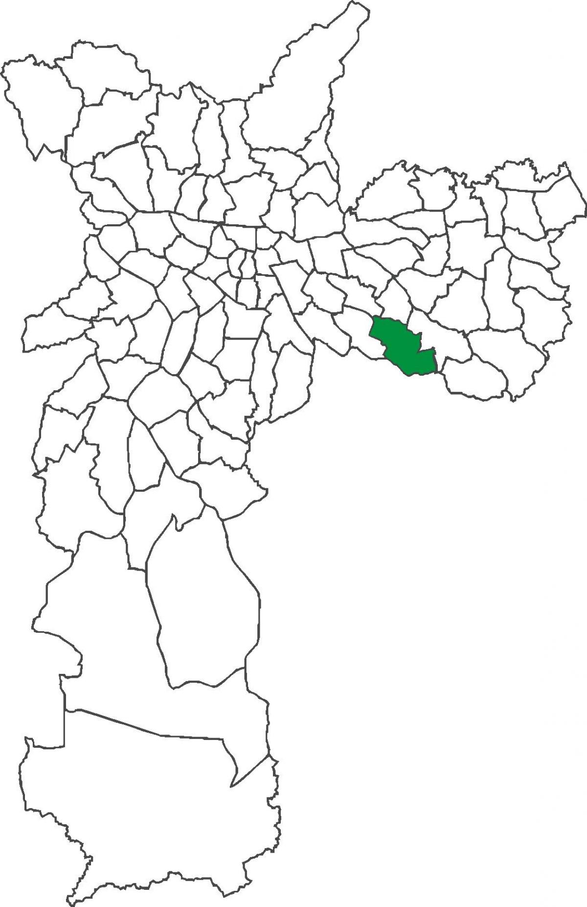 نقشہ کے Sapopemba ضلع