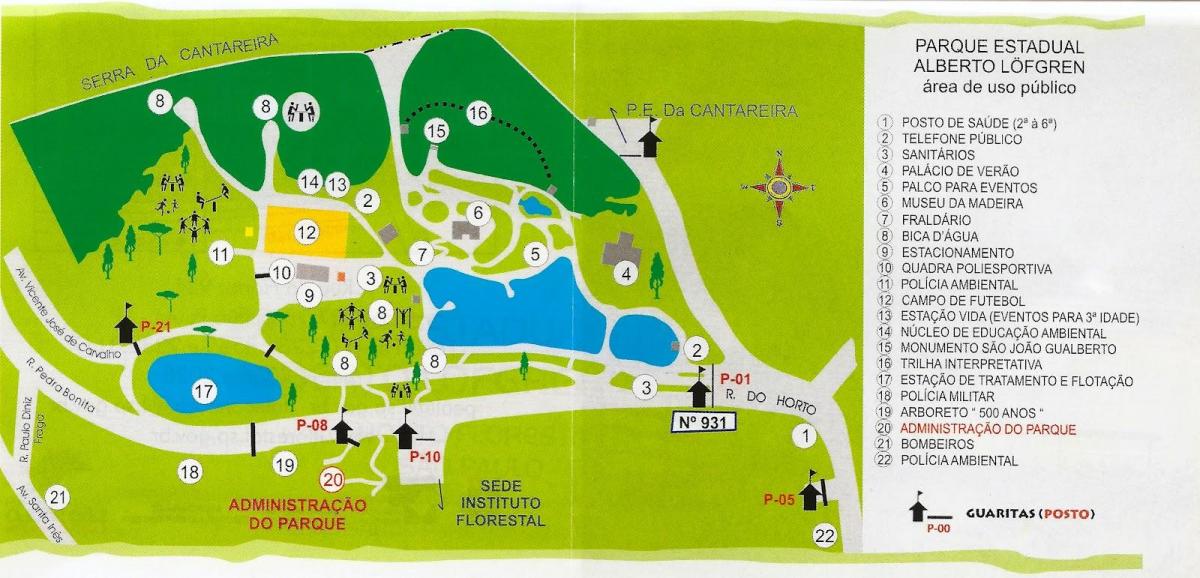 نقشہ کے البرٹو Löfgren پارک