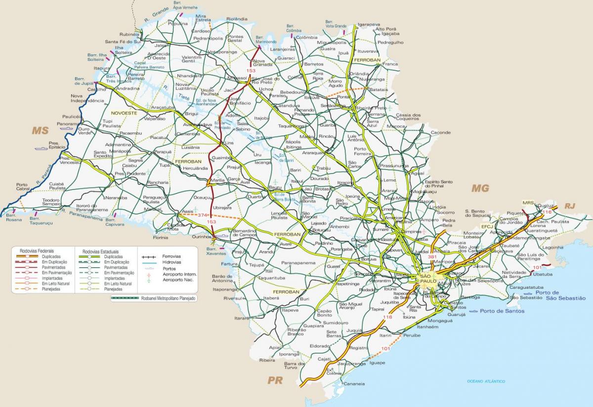 نقشہ کے ایس پی نقل و حمل