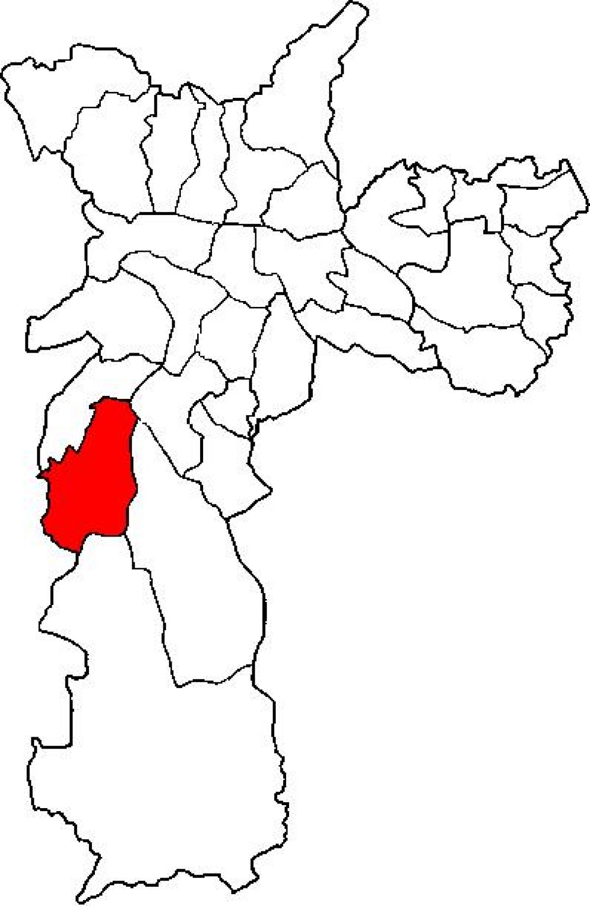 نقشہ کے ایم'Boi Mirim ذیلی صوبے ساؤ پالو