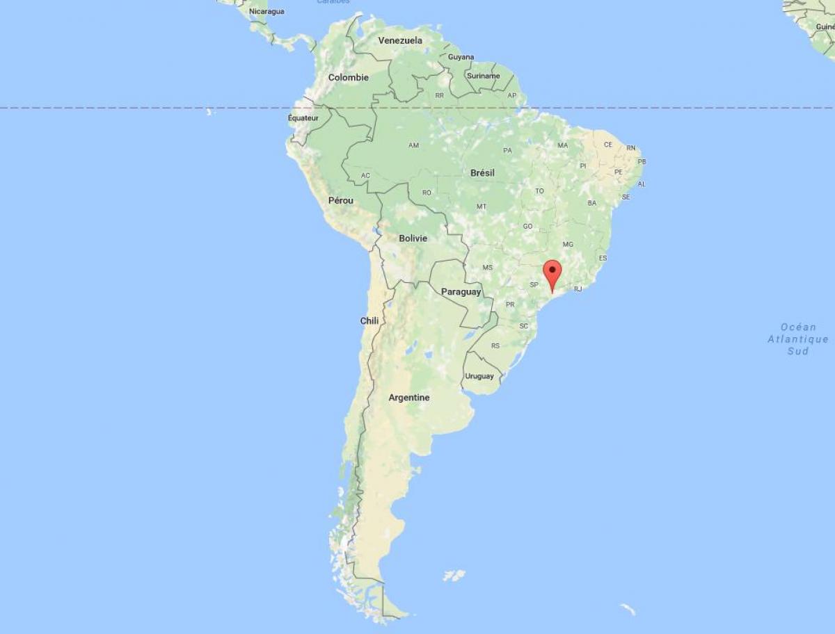 نقشہ کی ساؤ پالو میں جنوبی امریکہ