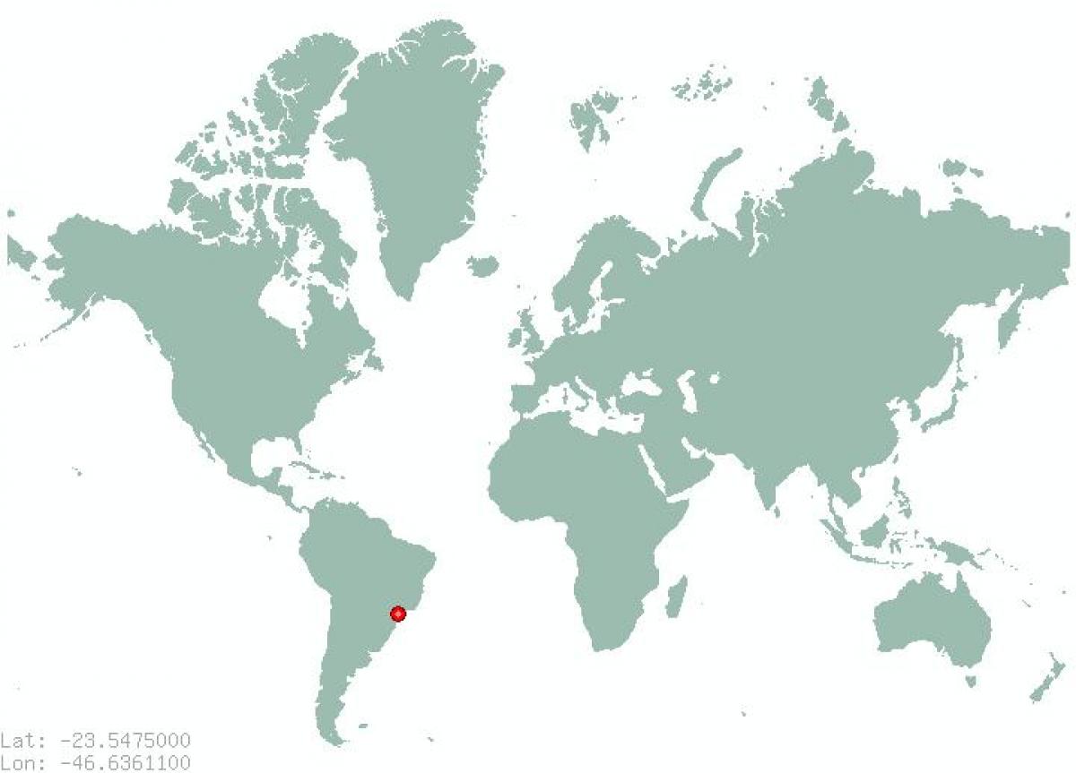 نقشہ کی ساؤ پالو میں دنیا