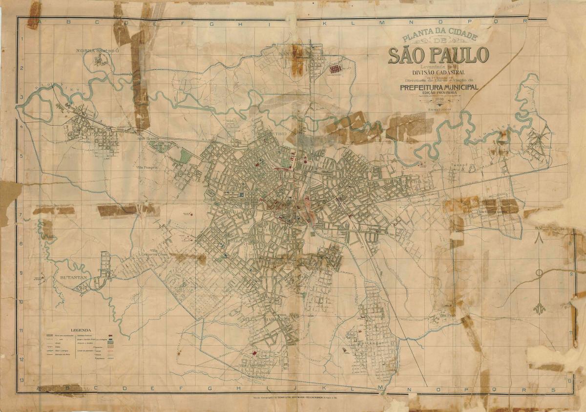 نقشہ کے سابق ساؤ پالو - 1916