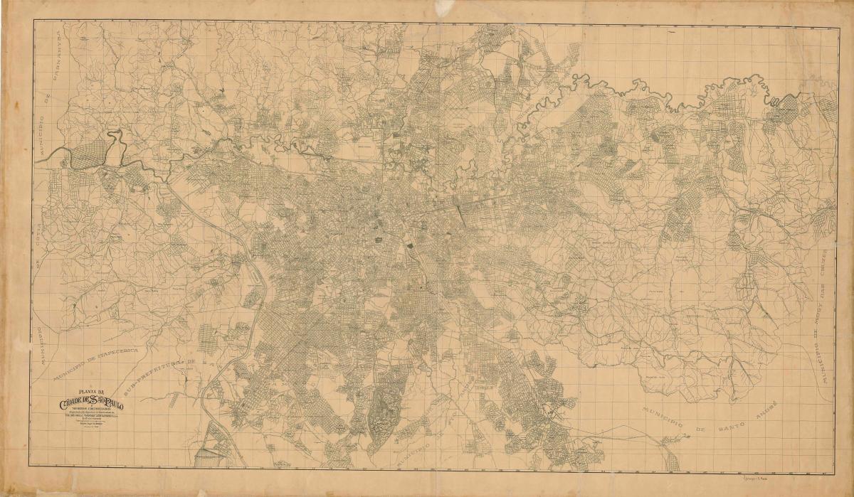 نقشہ کے سابق ساؤ پالو - 1943