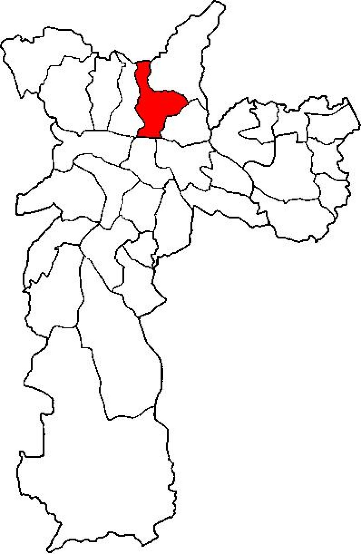 نقشہ کے سانتانا ذیلی صوبے ساؤ پالو