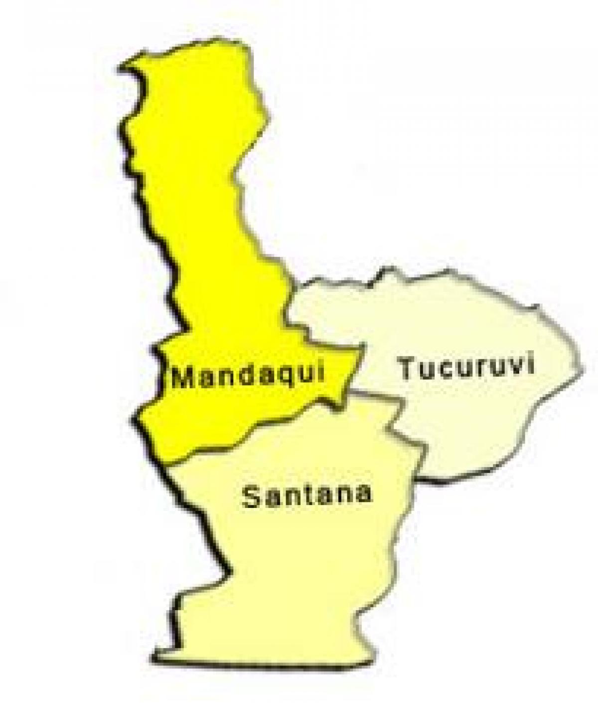 نقشہ کے سانتانا ذیلی صوبے