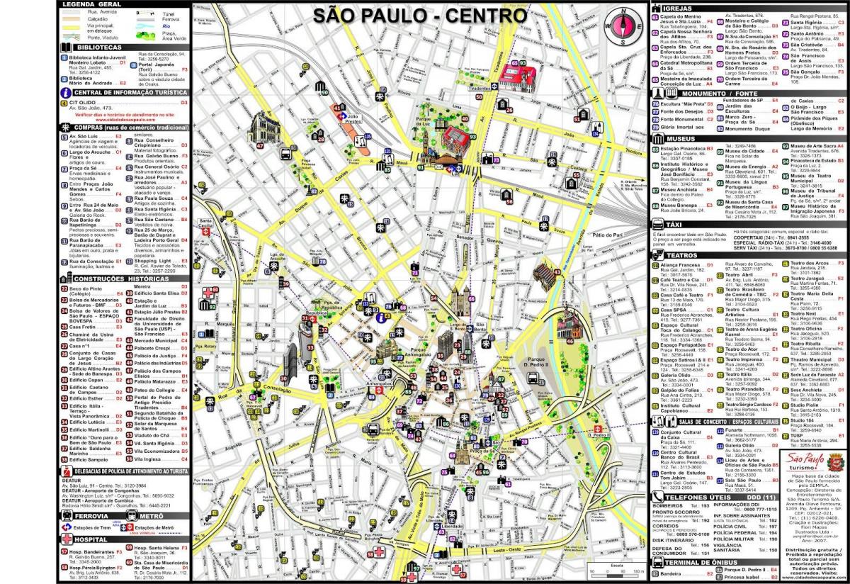 نقشہ کے شہر ساؤ پالو