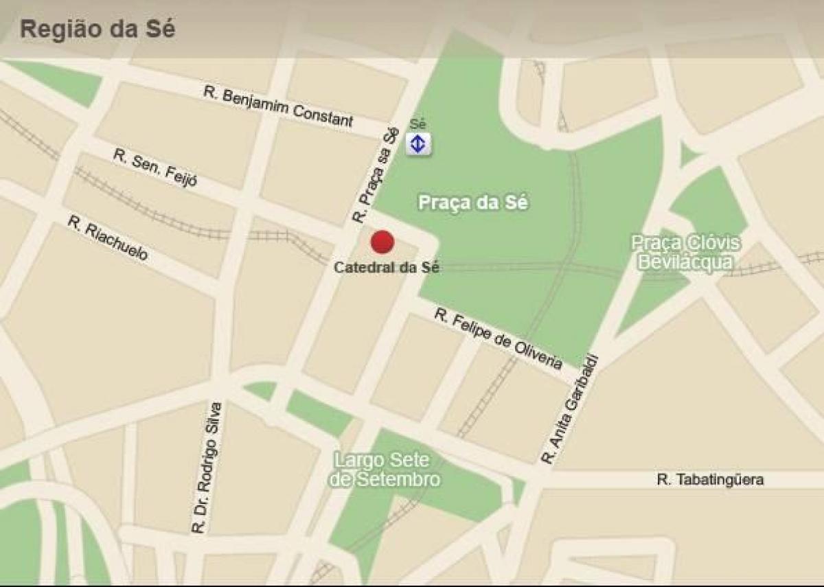 نقشہ کے میٹروپولیٹن کیتیڈرل کی ساؤ پالو
