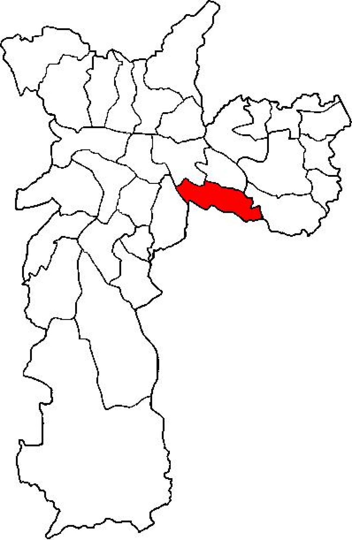 نقشہ کی ولا Prudente ذیلی صوبے ساؤ پالو