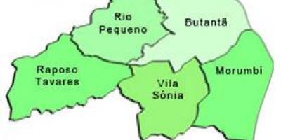 نقشہ کے Butantã ذیلی صوبے