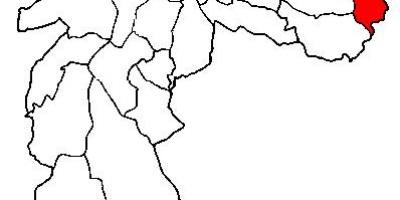 نقشہ کے Cidade Tiradentes ذیلی صوبے ساؤ پالو