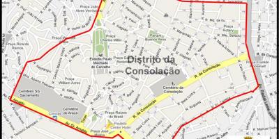 نقشہ کے Consolação ساؤ پالو