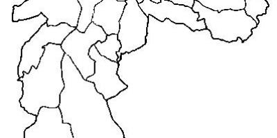 نقشہ کے Guaianases ذیلی صوبے ساؤ پالو