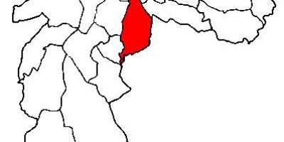 نقشہ کے Ipiranga ذیلی صوبے ساؤ پالو