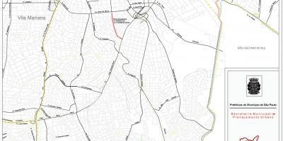 نقشہ کے Ipiranga ساؤ پالو - سڑکوں