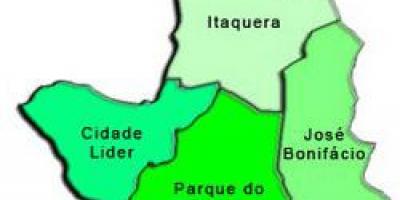 نقشہ کے Itaquera ذیلی صوبے