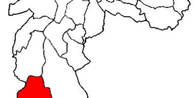 نقشہ کے Parelheiros ذیلی صوبے ساؤ پالو