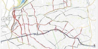 نقشہ کے Penha ساؤ پالو - سڑکوں