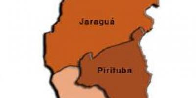 نقشہ کے Pirituba-Jaraguá ذیلی صوبے
