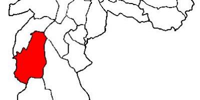 نقشہ کے ایم'Boi Mirim ذیلی صوبے ساؤ پالو