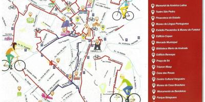 نقشہ کی ساؤ پالو موٹر سائیکل راستے