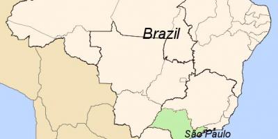 نقشہ کی ساؤ پالو برازیل پر