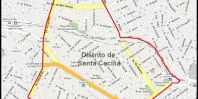 کا نقشہ سانتا Cecília ساؤ پالو