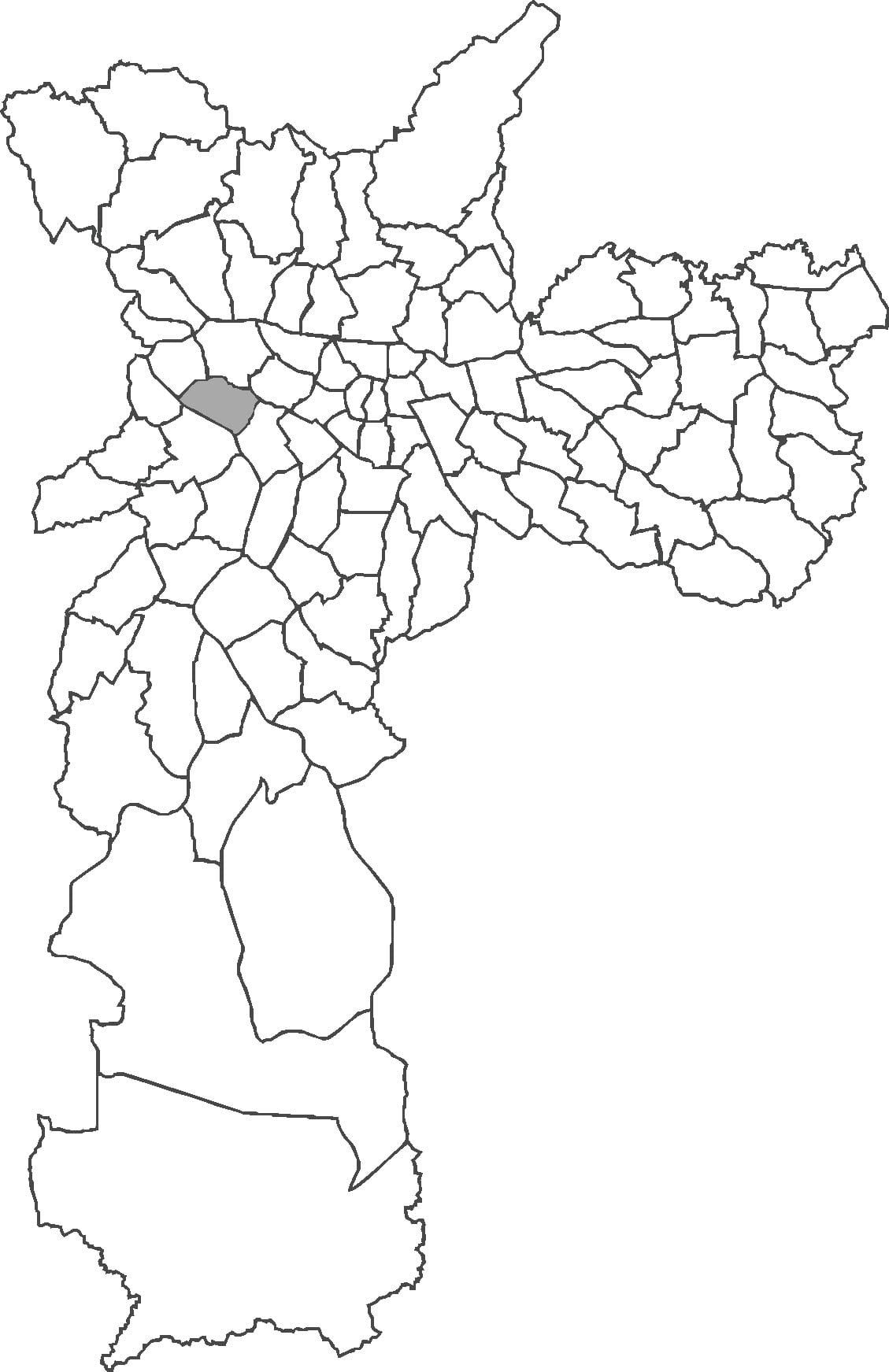 نقشہ کے آلٹو ڈی Pinheiros ضلع