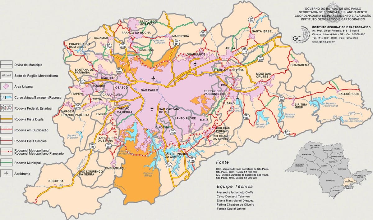 نقشے کی تصویر کے عظیم ساؤ پالو