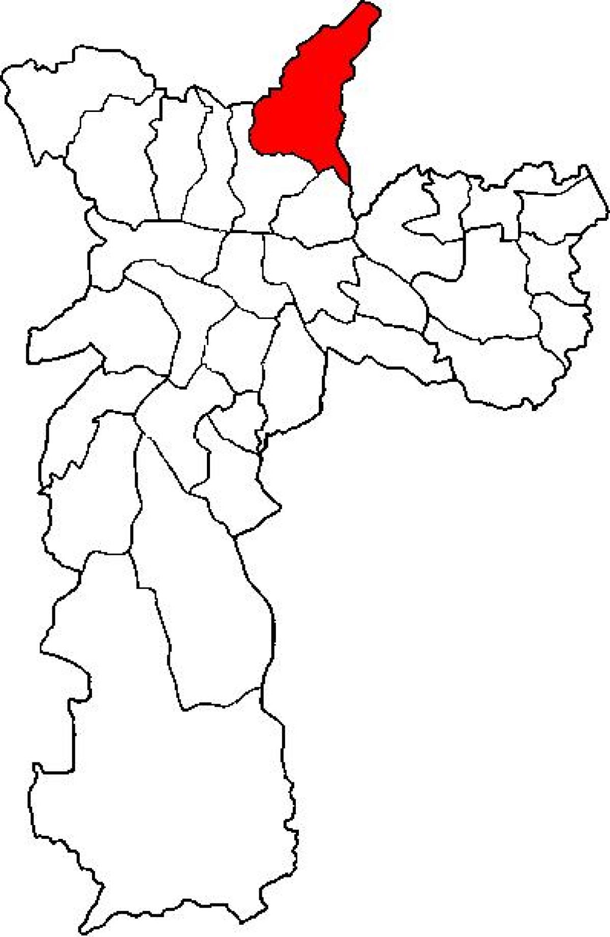 نقشہ کے Jaçanã-Tremembé ذیلی صوبے ساؤ پالو