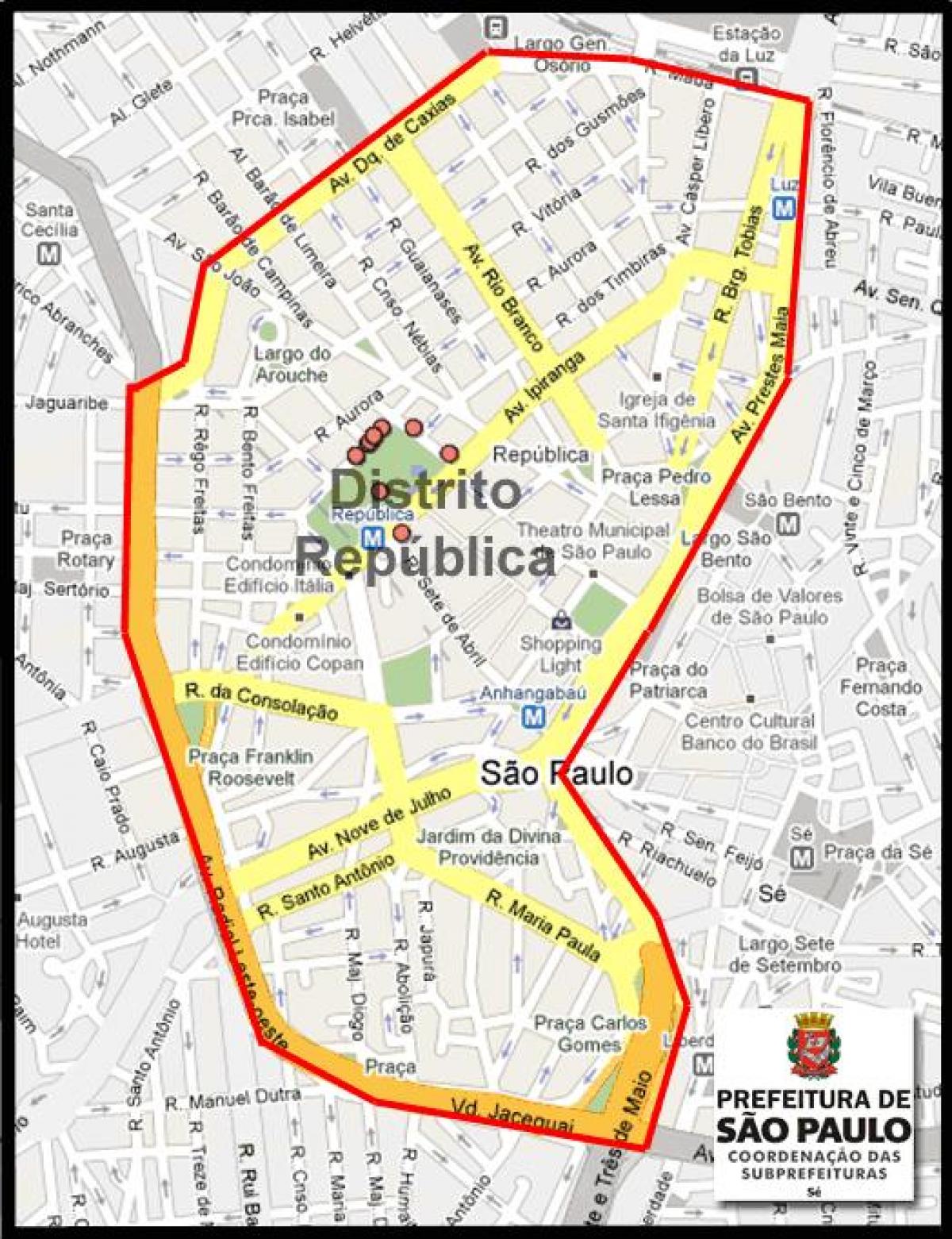 نقشہ کے República ساؤ پالو