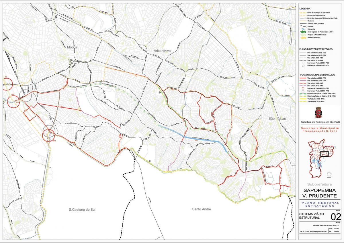 نقشہ کے Sapopembra ساؤ پالو - سڑکوں