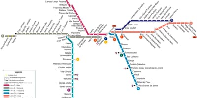 نقشہ کی ساؤ پالو CPTM
