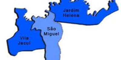 کا نقشہ ساؤ Miguel Paulista ذیلی صوبے
