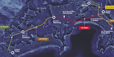نقشہ کے نظام Integrado Metropolitano سم